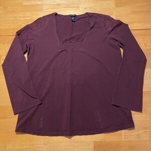 GAP Maternity Plum Long Sleeve Top